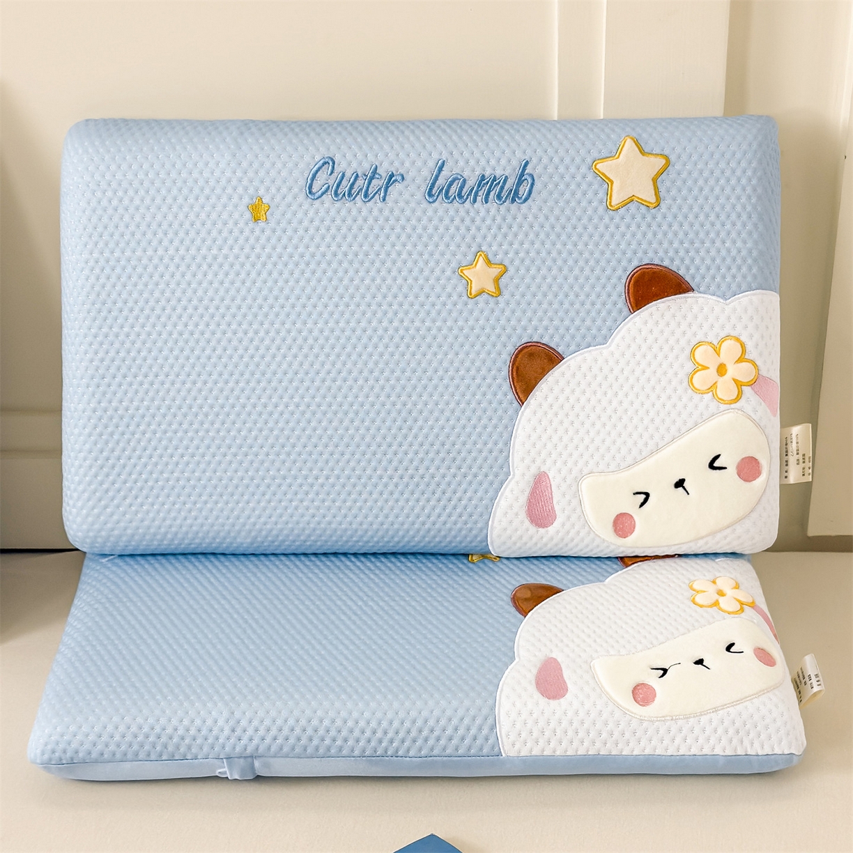 91家纺网 家纺一手货源 找家纺 5.6【焕新季 三人助力9.9带回家】小绵羊卡通面包记忆枕枕头枕芯（下单规则请看详情页）