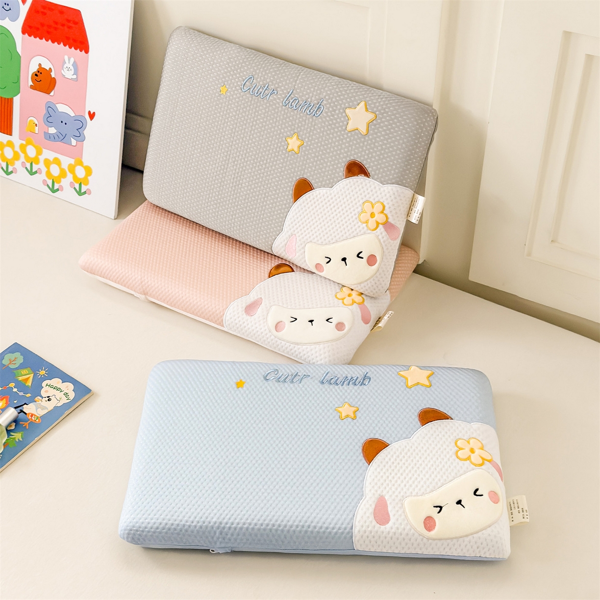 麦肯锡 2026新款小绵羊卡通面包记忆枕枕头枕芯 组合图仅供展示不可下单