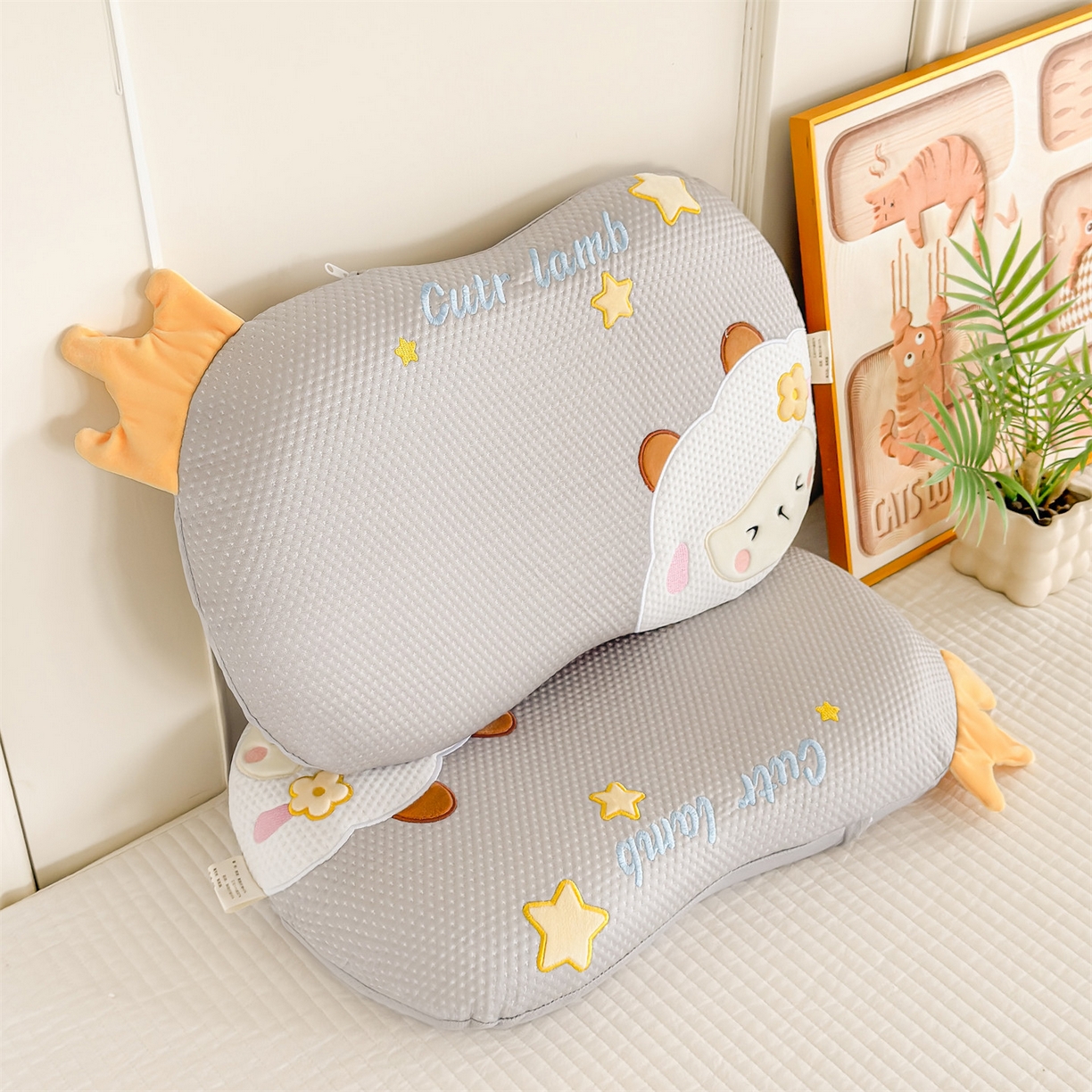 91家纺网 家纺一手货源 找家纺 （总）麦肯锡 2026新款小绵羊卡通记忆枕枕头枕芯