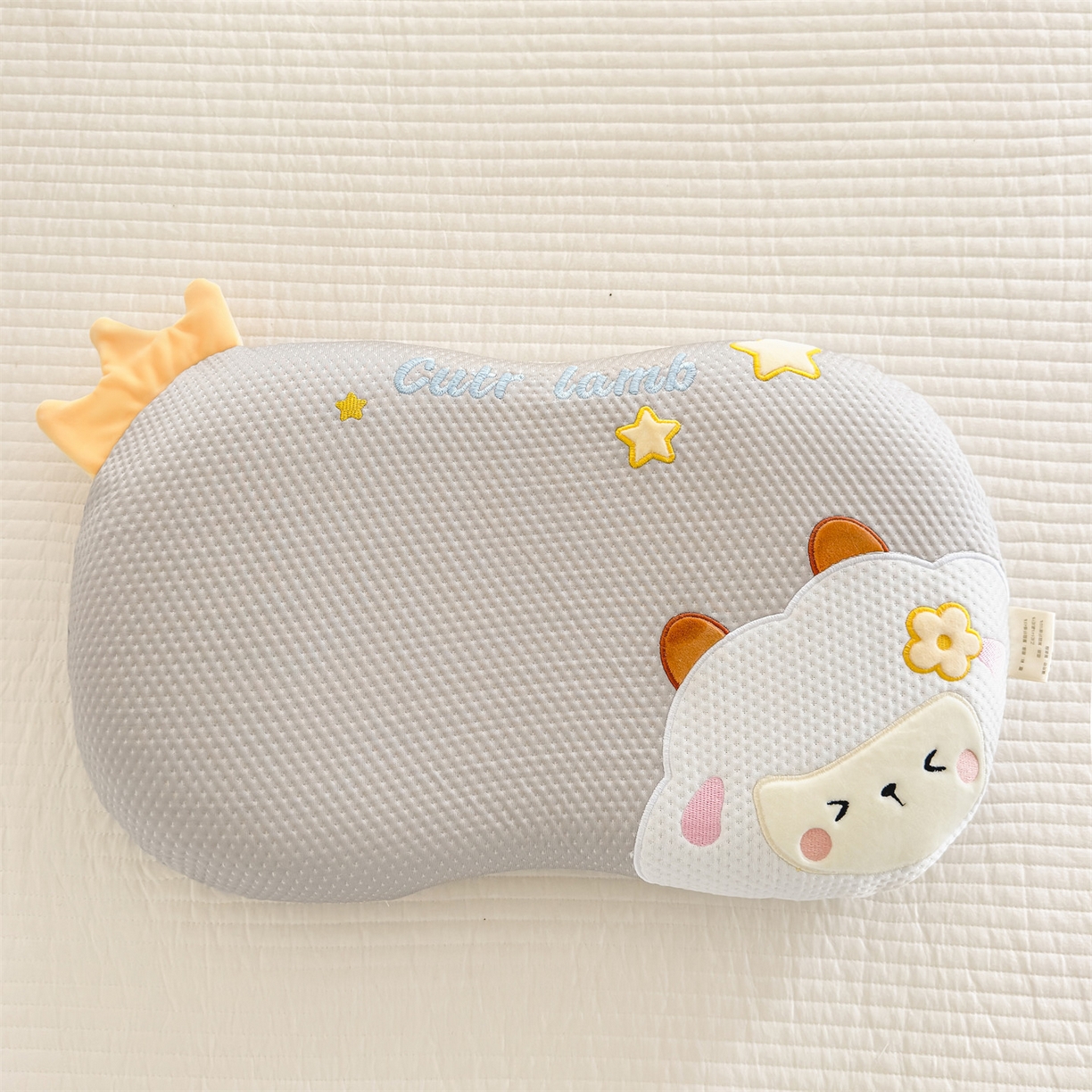91家纺网 家纺一手货源 找家纺 麦肯锡 2026新款小绵羊卡通记忆枕枕头枕芯 小绵羊-灰色