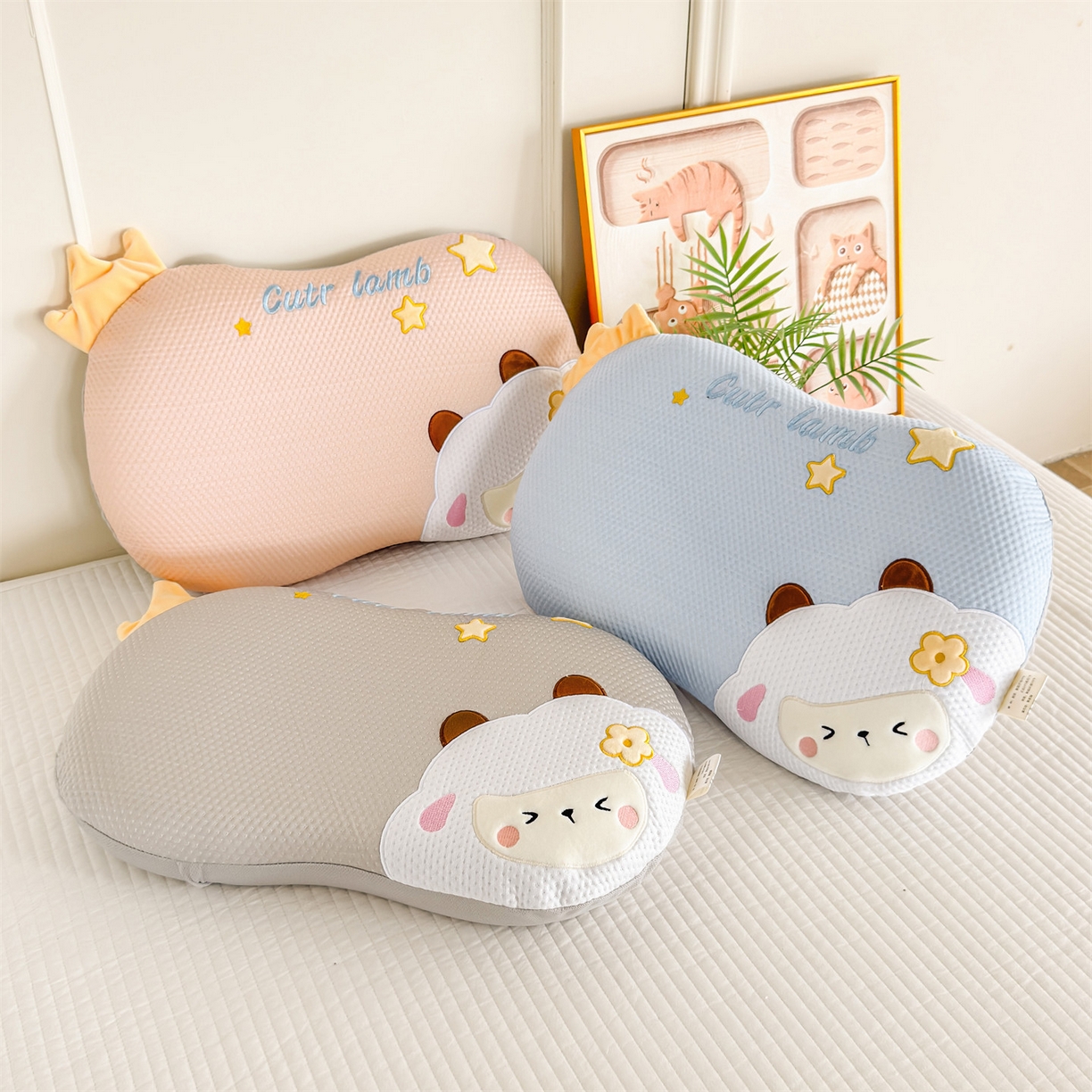 麦肯锡 2026新款小绵羊卡通记忆枕枕头枕芯 组合图仅供展示不可下单