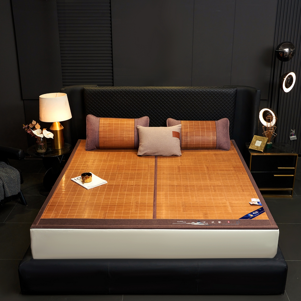 91家纺网 家纺一手货源 找家纺 （总）思雅庭 2026新款艾草宽边绣花驱蚊席拍图二