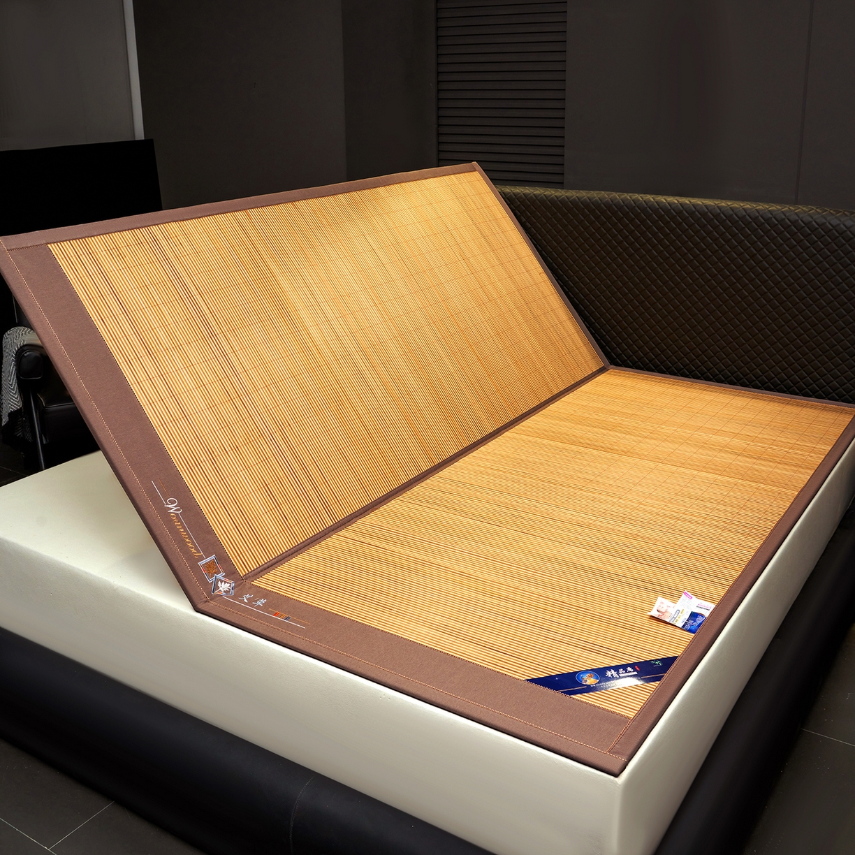 91家纺网 家纺一手货源 找家纺 思雅庭 2026新款艾草宽边绣花驱蚊席拍图二 清凉艾草