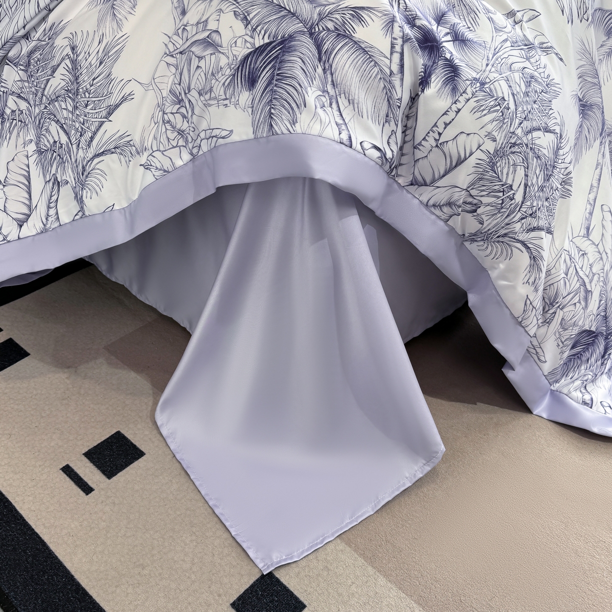 91家纺网 家纺一手货源 找家纺 （总）花伞家居 2026新款花水洗真丝四件套含买家秀