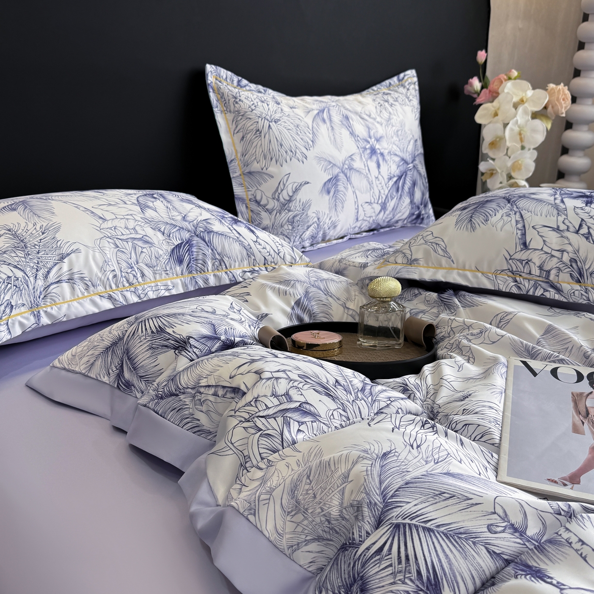 91家纺网 家纺一手货源 找家纺 （总）花伞家居 2026新款花水洗真丝四件套含买家秀