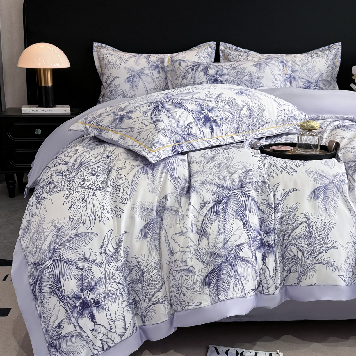 91家纺网 家纺一手货源 找家纺 （总）花伞家居 2026新款花水洗真丝四件套含买家秀