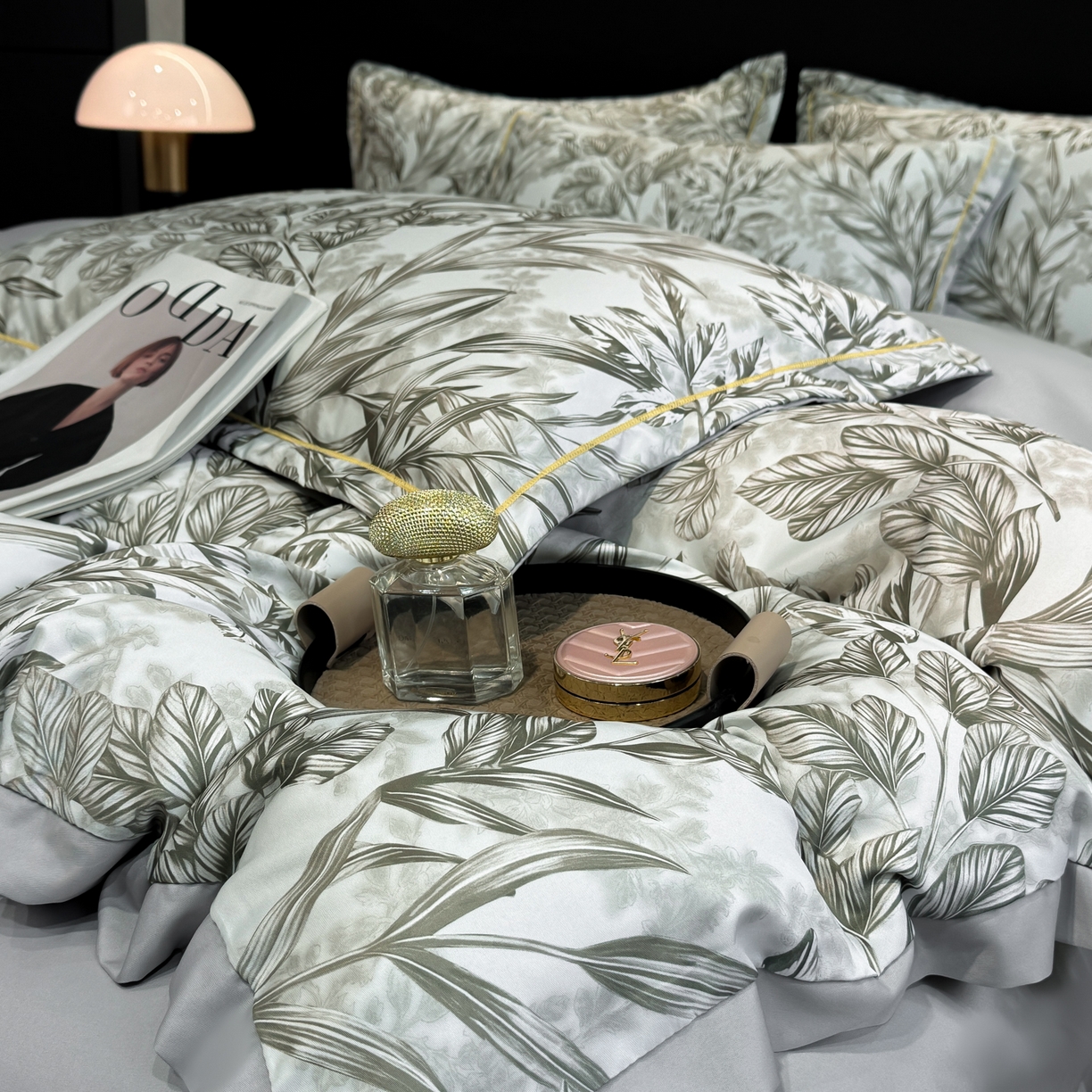 91家纺网 家纺一手货源 找家纺 （总）花伞家居 2026新款花水洗真丝四件套含买家秀