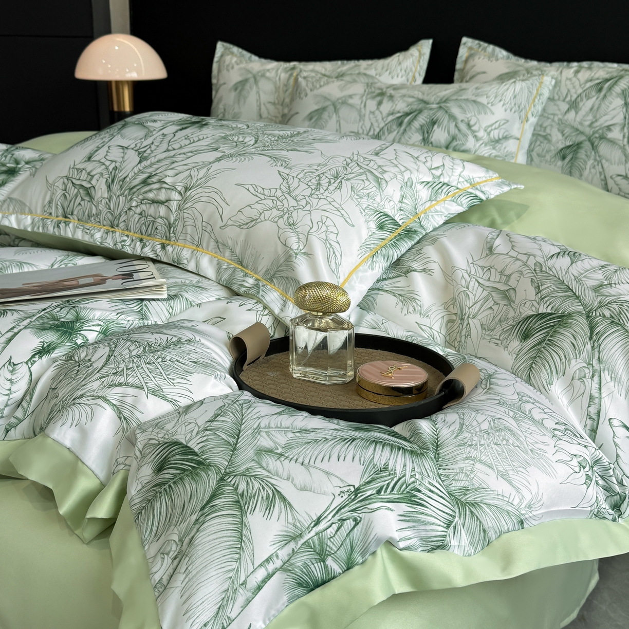 91家纺网 家纺一手货源 找家纺 （总）花伞家居 2026新款花水洗真丝四件套含买家秀