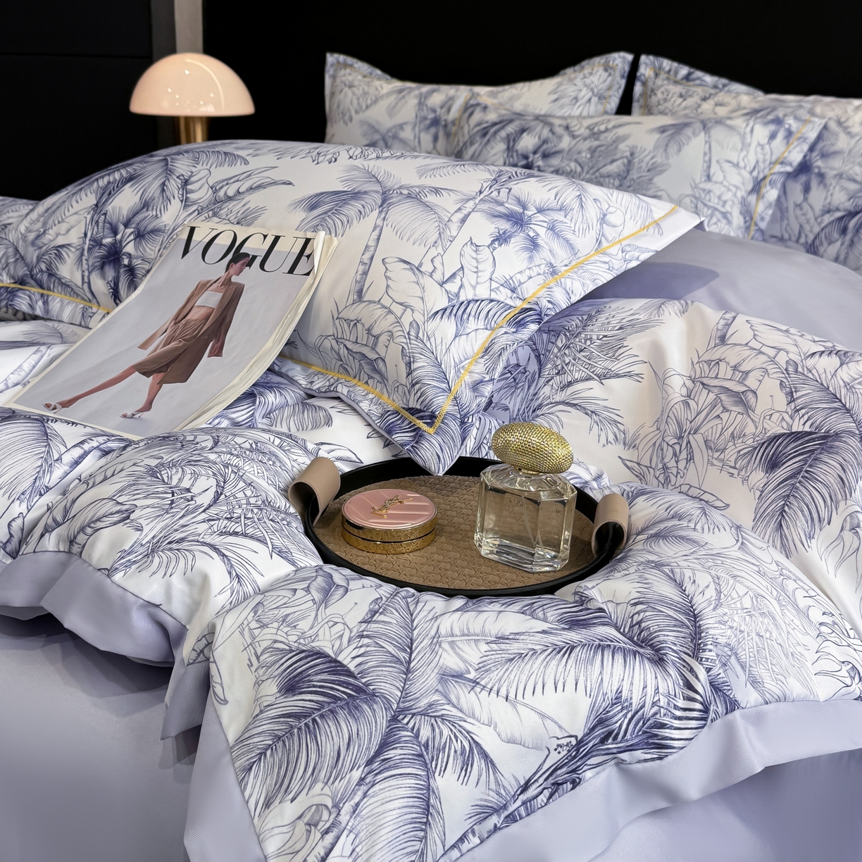 91家纺网 家纺一手货源 找家纺 （总）花伞家居 2026新款花水洗真丝四件套含买家秀