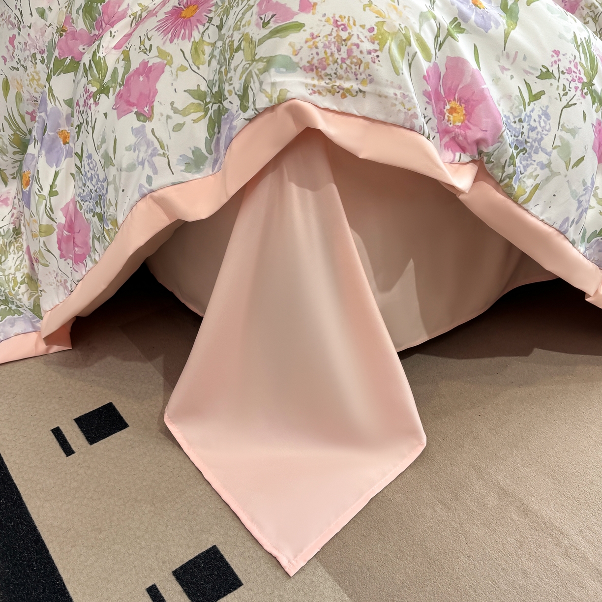 91家纺网 家纺一手货源 找家纺 花伞家居 2026新款花水洗真丝四件套含买家秀 花如锦