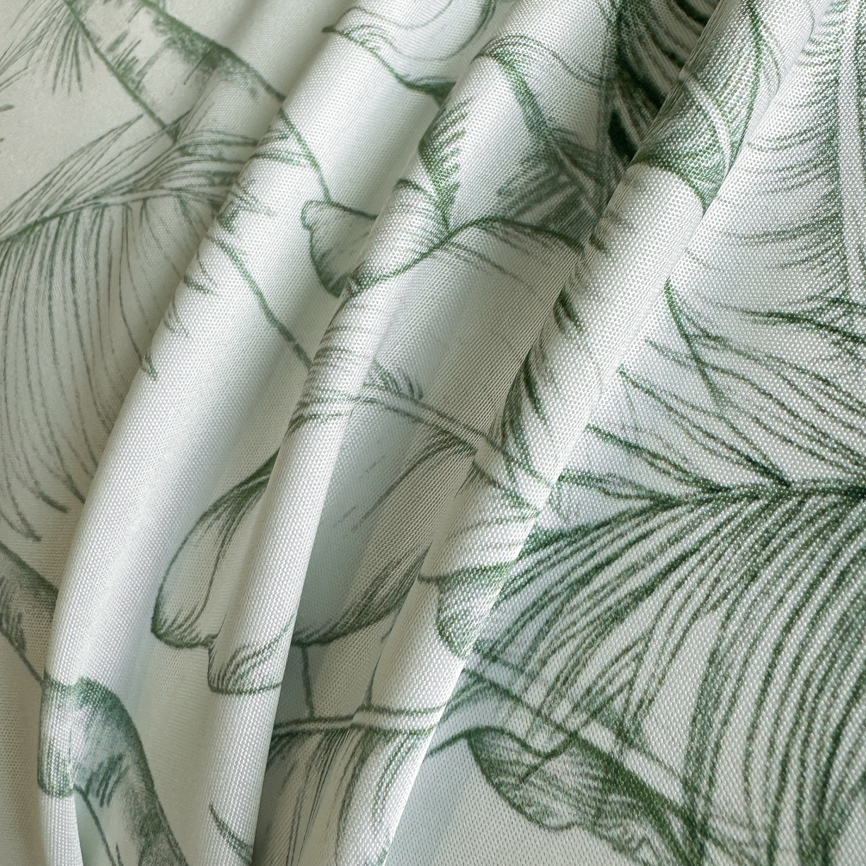 91家纺网 家纺一手货源 找家纺 花伞家居 2026新款花水洗真丝四件套含买家秀 夏叶成帷-绿