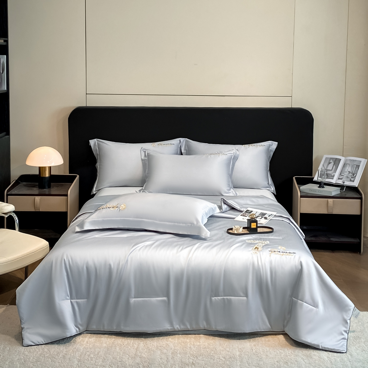 91家纺网 家纺一手货源 找家纺 （总）新方向 2026刺绣A类20%蚕丝天丝棉夏被四件套 65%60s兰精天丝 35%100支长绒棉-科迪