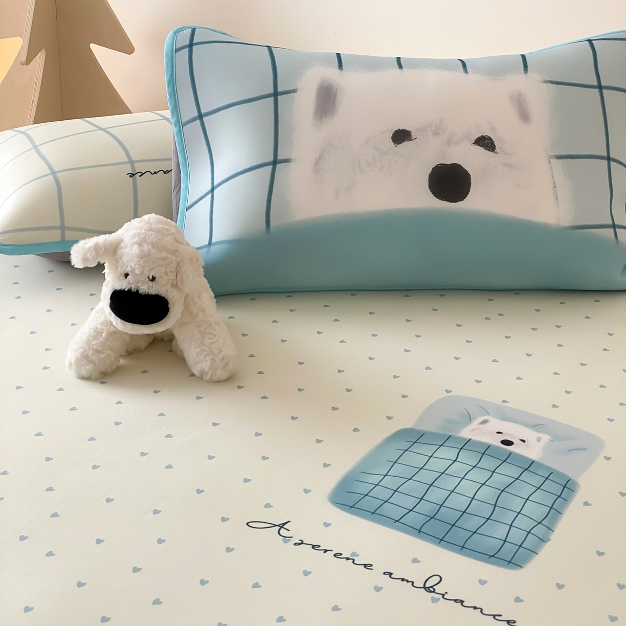 91家纺网 家纺一手货源 找家纺 桃喜 2026新款数码印花冰纤维牛奶丝凉席 睡觉小狗