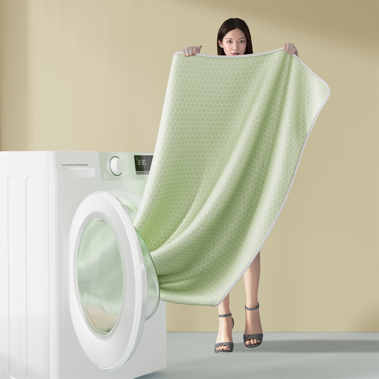 91家纺网 家纺一手货源 找家纺 （总）南北家居 2026新款蜂窝科技凉感席-床笠款