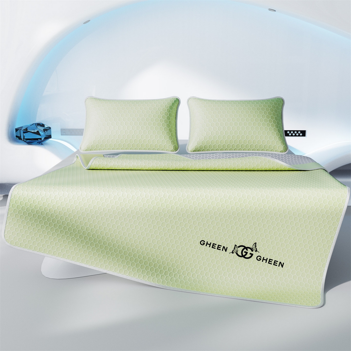 91家纺网 家纺一手货源 找家纺 （总）南北家居 2026新款蜂窝科技凉感席-床笠款