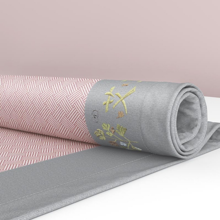 91家纺网 家纺一手货源 找家纺 南北家居 2026新款舒适亲肤凉感艾草驱蚊席凉席-床席款-床笠款 艾草驱蚊席-粉床席款