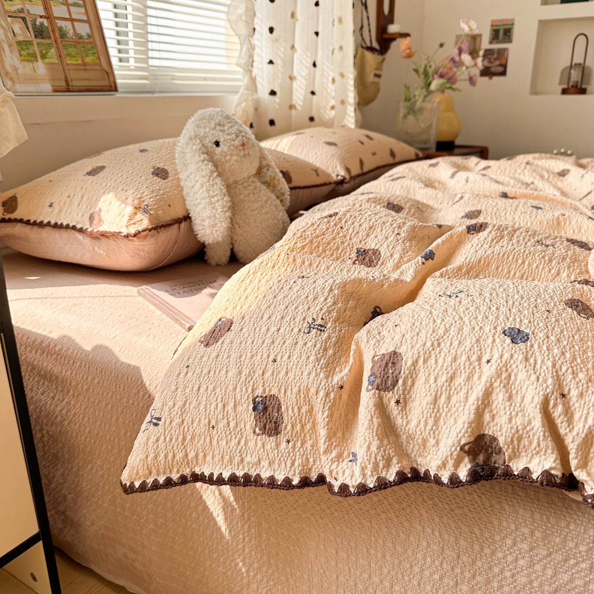 91家纺网 家纺一手货源 找家纺 （总）南北家居 2026新款泡芙被壳针四件套