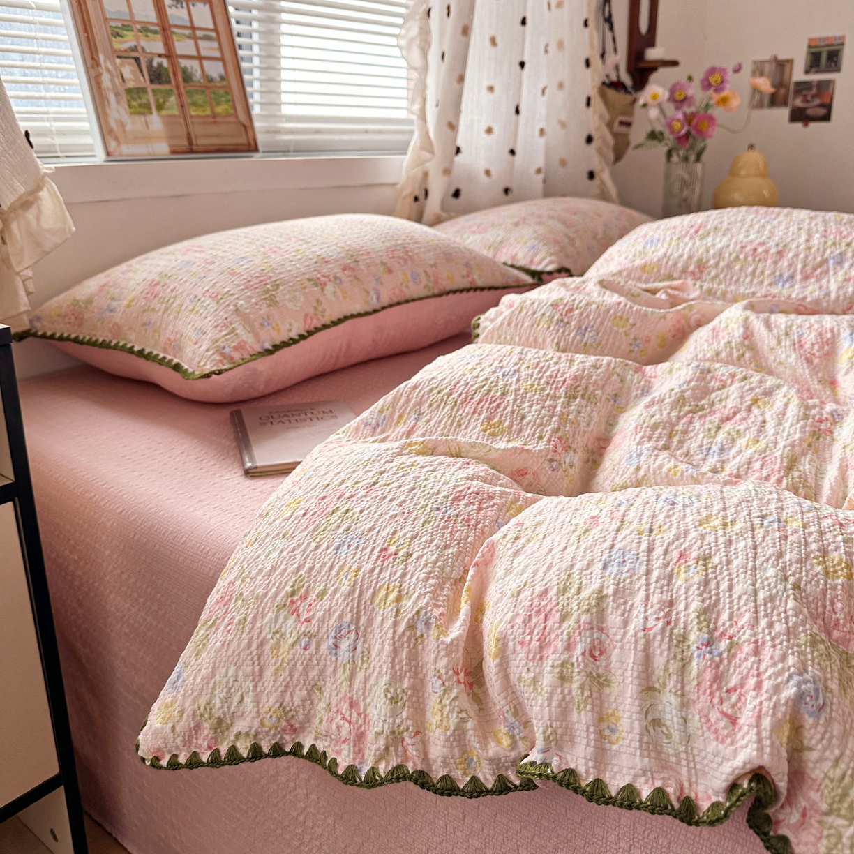 南北家居 2026新款泡芙被壳针四件套 浅夏