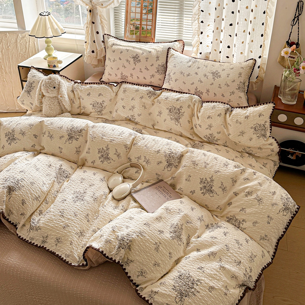 91家纺网 家纺一手货源 找家纺 南北家居 2026新款泡芙被壳针四件套 南洋