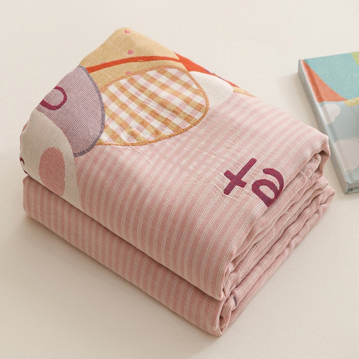 91家纺网 家纺一手货源 找家纺 （总）悦然毛巾被 2026春夏新款三层竹纤维冷感毯休闲儿童毯成人毛巾被