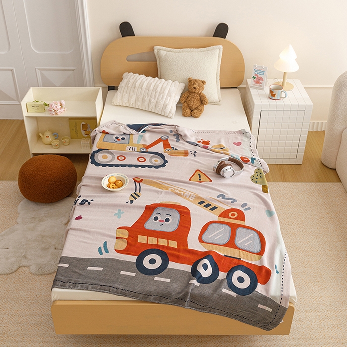 91家纺网 家纺一手货源 找家纺 （总）悦然毛巾被 2026春夏新款三层竹纤维冷感毯休闲儿童毯成人毛巾被