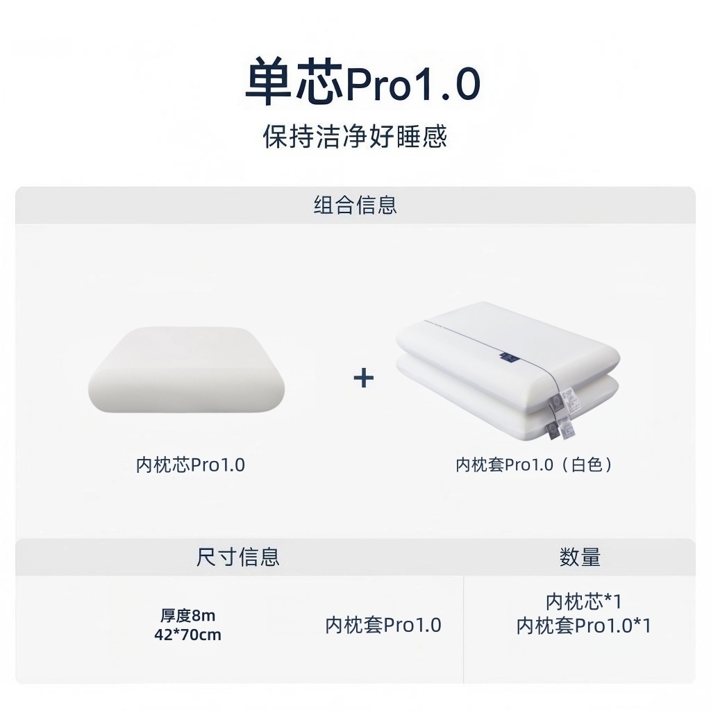 91家纺网 家纺一手货源 找家纺 （总）熙朵梦家纺 【某朵同款2代升级版】2026新款零压力慢回弹护颈枕头 双拼记忆枕 枕芯【单芯-双芯-三芯】主图一