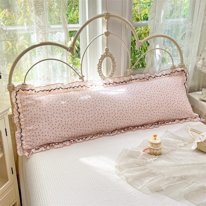 91家纺网 家纺一手货源 找家纺 （总）梦舒羽 2026新款A类云朵棉蕾丝双层花边枕套加长双人情侣1.8米枕芯内胆套1.5m枕头