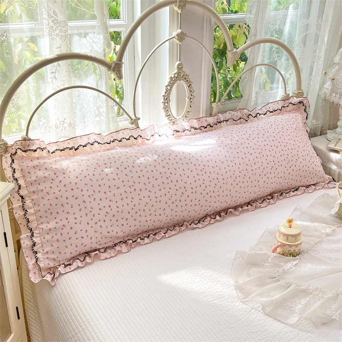 91家纺网 家纺一手货源 找家纺 （总）梦舒羽 2026新款A类云朵棉蕾丝双层花边枕套加长双人情侣1.8米枕芯内胆套1.5m枕头