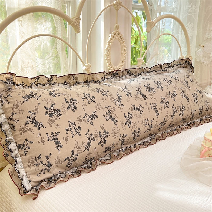 91家纺网 家纺一手货源 找家纺 （总）梦舒羽 2026新款A类云朵棉蕾丝双层花边枕套加长双人情侣1.8米枕芯内胆套1.5m枕头