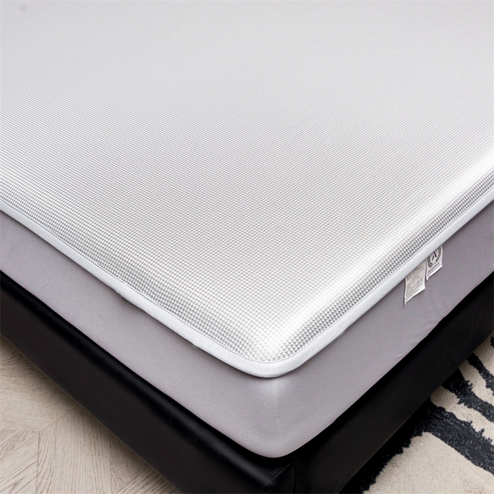 91家纺网 家纺一手货源 找家纺 女子家纺 2026新款碳光冰丝床笠款加厚三明治凉感凉席保护套夏季床罩席子凉席 千鸟格-床笠款-银帆灰