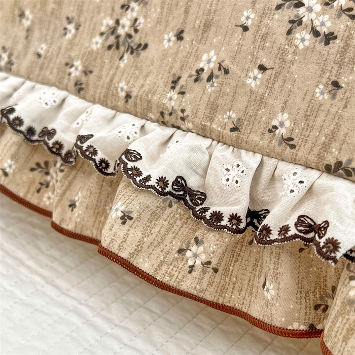 91家纺网 家纺一手货源 找家纺 圣比熊 2026新款A类云朵棉蕾丝双层花边枕套加长双人情侣1.8米枕芯内胆套1.5m枕头 黎梦