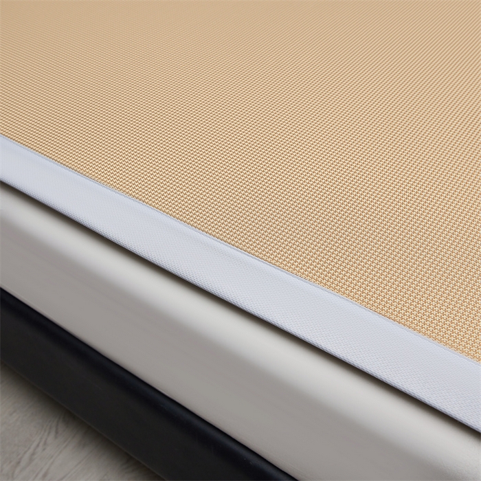 91家纺网 家纺一手货源 找家纺 女子家纺 2026新款碳光冰丝席子三件套加厚三明治冰丝软席席子凉席-平铺席 千鸟格-绑带款-香槟金