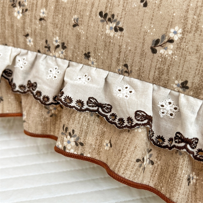 91家纺网 家纺一手货源 找家纺 圣比熊 2026新款A类云朵棉蕾丝双层花边枕套宿舍单人单只一只装枕芯48x74cm内胆套 黎梦