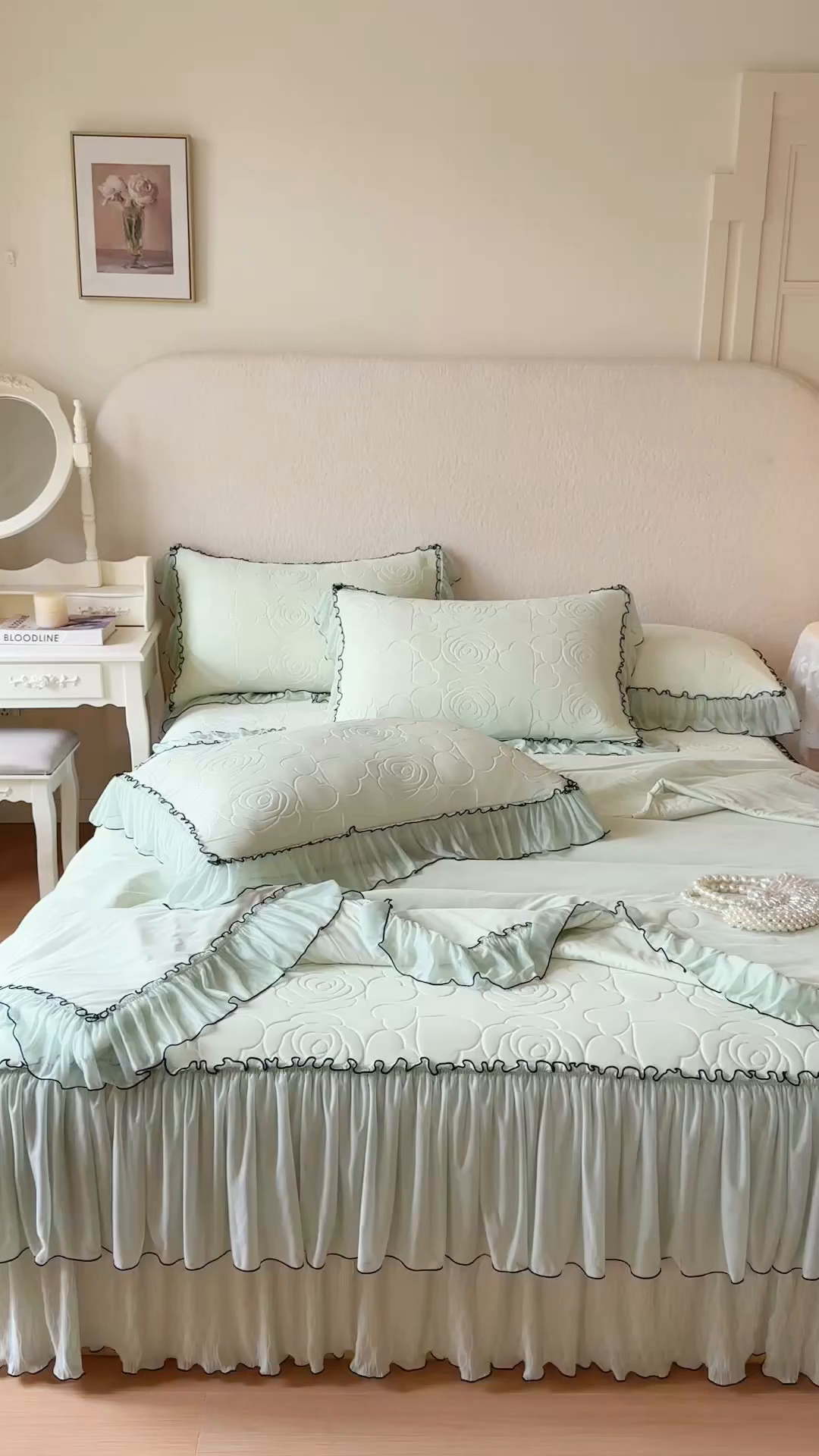 91家纺网 家纺一手货源 找家纺 网红馆（ck家纺） 2026春夏新款仲夏冰丝凉席夏被夏凉被空调被四件套 仲夏-绿