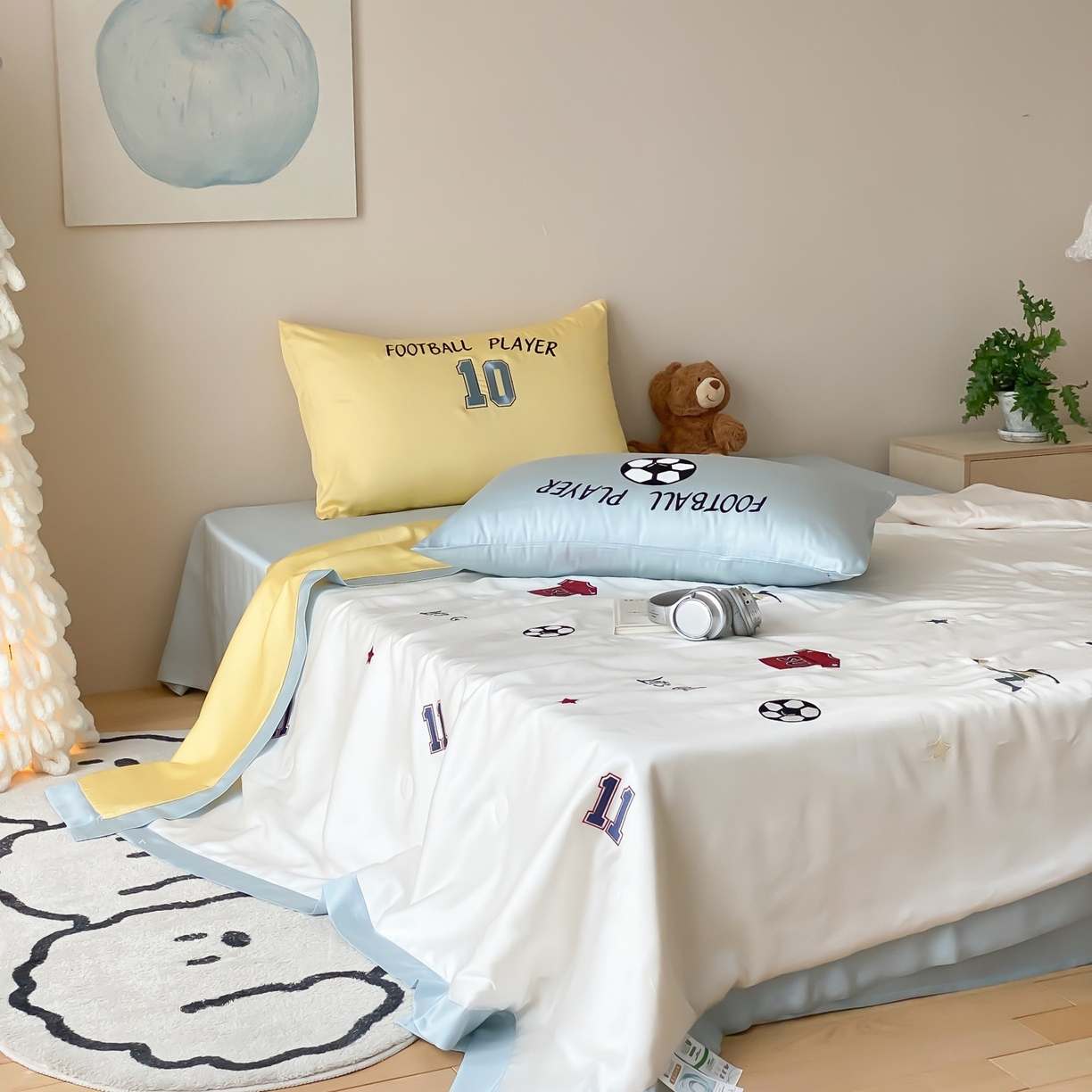 91家纺网 家纺一手货源 找家纺 （总）星野 2026新款60s进口奥地利兰精天丝四件套-浅夏