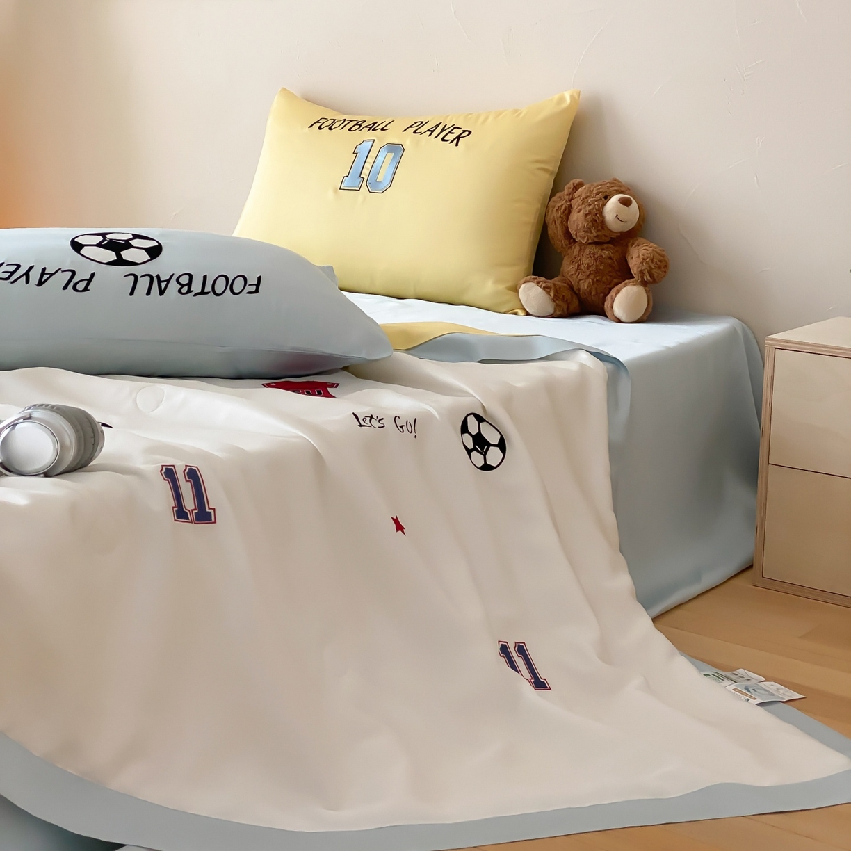 91家纺网 家纺一手货源 找家纺 （总）星野 2026新款60S进口奥地利兰精天丝夏被夏凉被空调被-足球梦