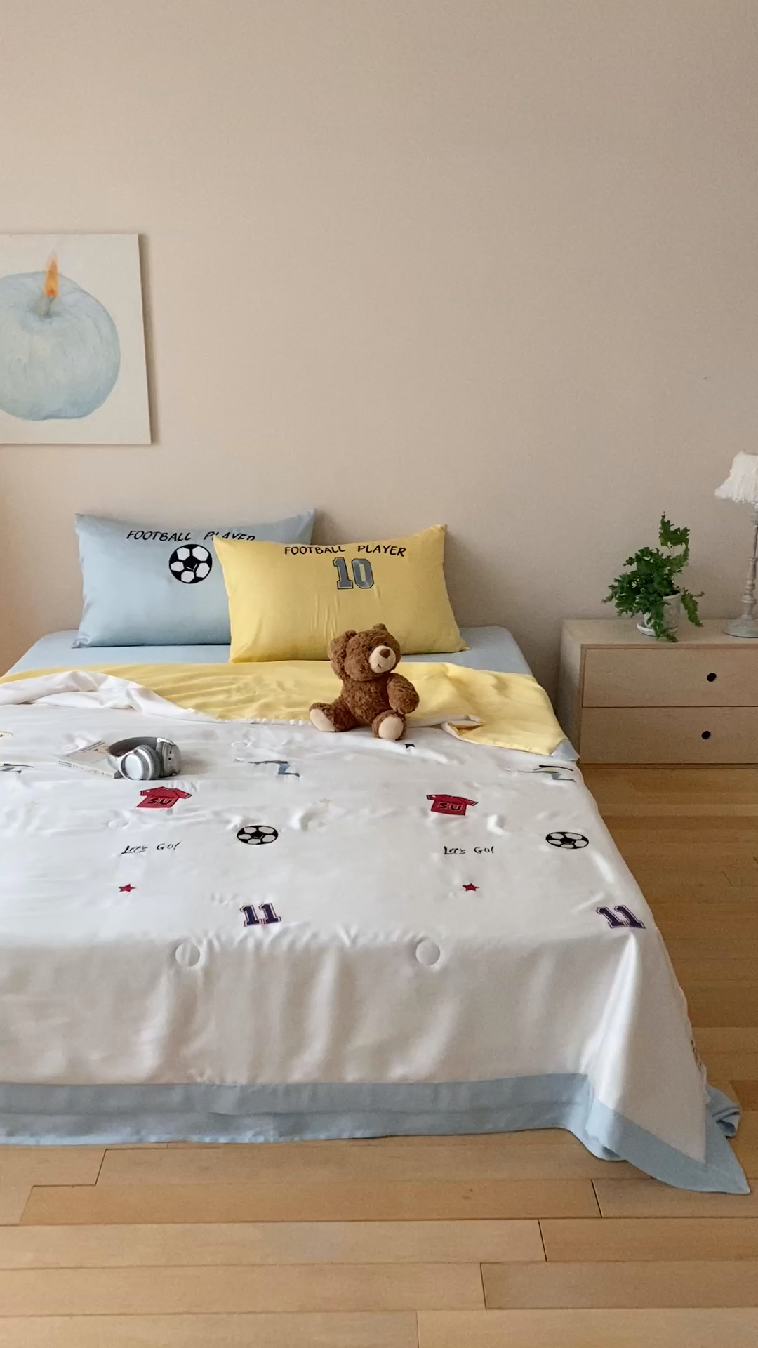 91家纺网 家纺一手货源 找家纺 （总）星野 2026新款60S进口奥地利兰精天丝夏被夏凉被空调被-足球梦