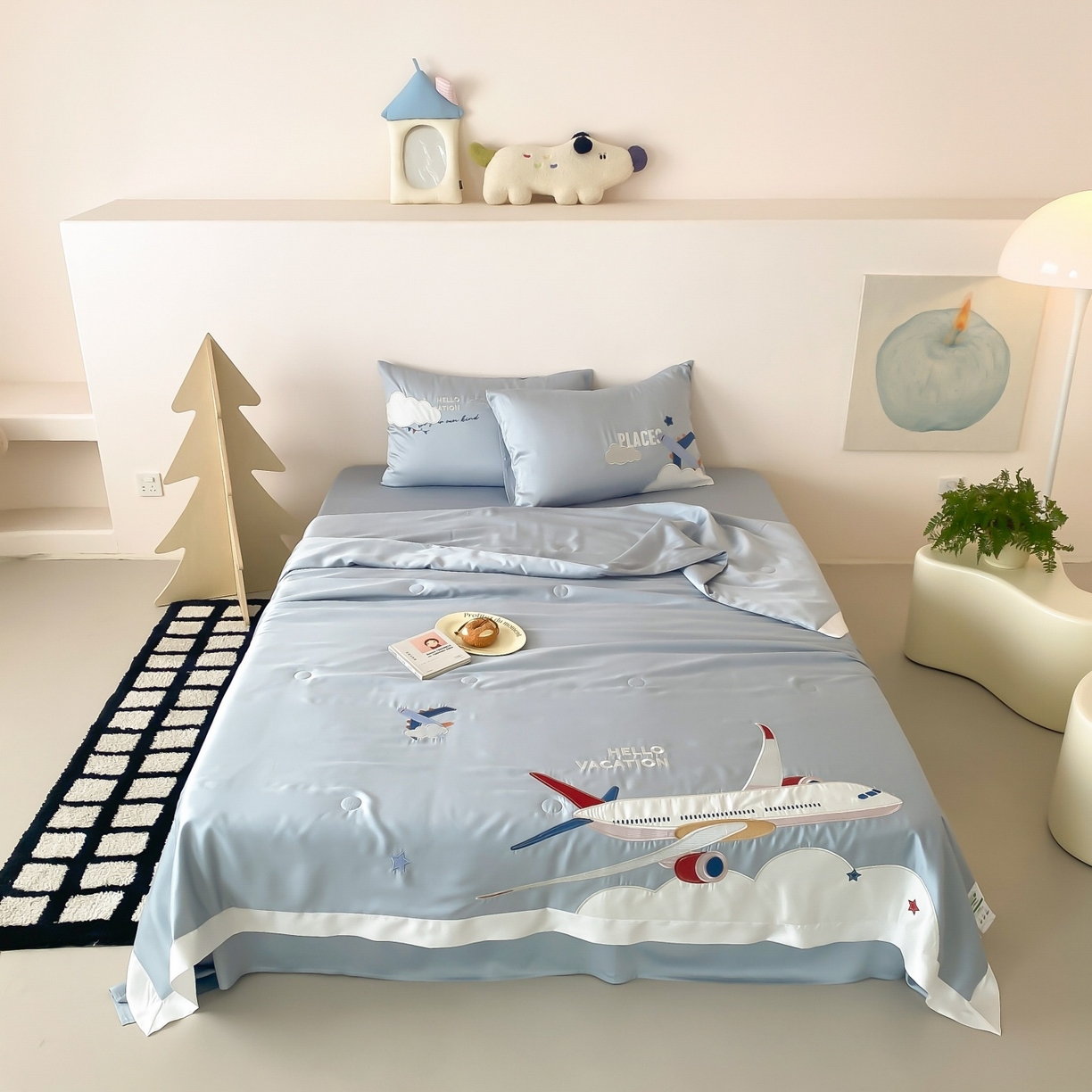 91家纺网 家纺一手货源 找家纺 （总）星野 2026新款60S进口奥地利兰精天丝夏被夏凉被空调被-环球梦