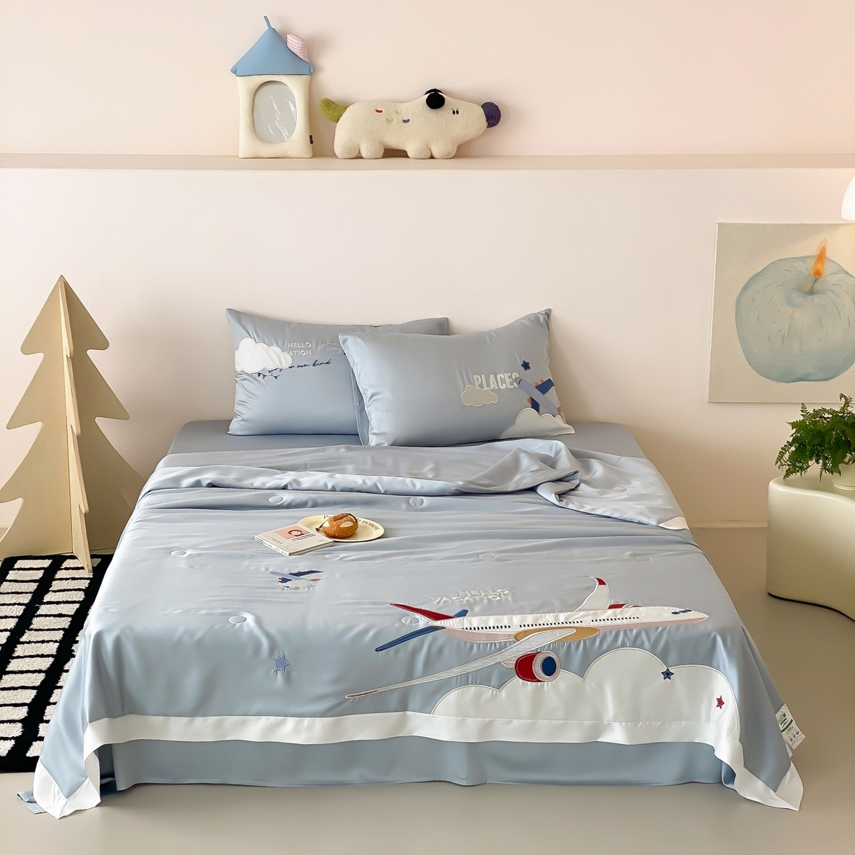 91家纺网 家纺一手货源 找家纺 （总）星野 2026新款60S进口奥地利兰精天丝夏被夏凉被空调被-环球梦