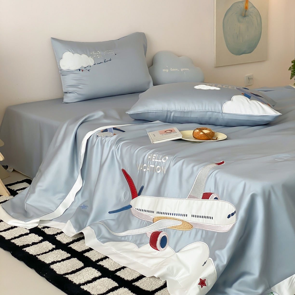 91家纺网 家纺一手货源 找家纺 （总）星野 2026新款60S进口奥地利兰精天丝夏被夏凉被空调被-环球梦