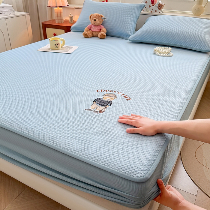 91家纺网 家纺一手货源 找家纺 （总）喜居 2025新款加厚印花牛奶绒夹棉床垫床褥垫褥子床护垫