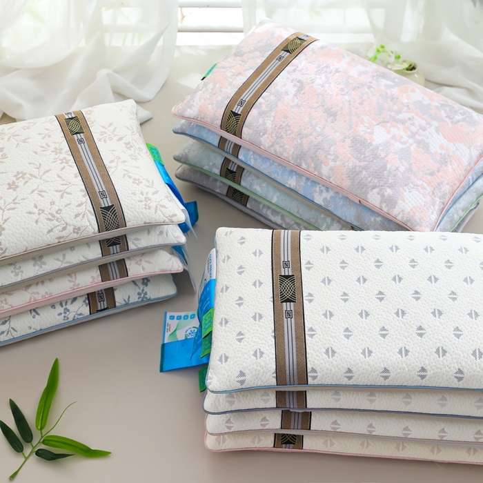 91家纺网 家纺一手货源 找家纺 （总）仁宇枕业 2026新款新品冰爽凉爽单边织带款夏凉荞麦枕头枕芯