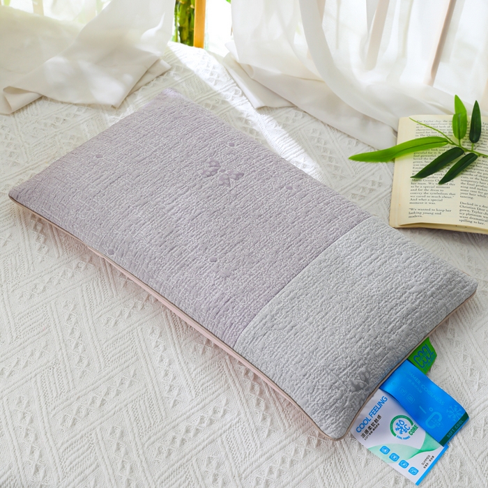 91家纺网 家纺一手货源 找家纺 （总）仁宇枕业 2026新款新品冰爽凉爽单边织带款夏凉荞麦枕头枕芯