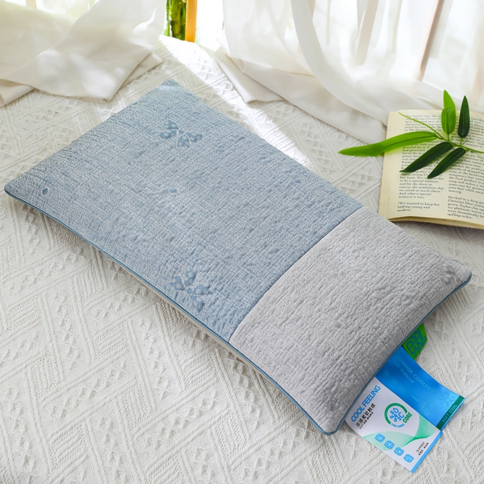 91家纺网 家纺一手货源 找家纺 （总）仁宇枕业 2026新款新品冰爽凉爽单边织带款夏凉荞麦枕头枕芯