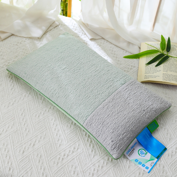 91家纺网 家纺一手货源 找家纺 （总）仁宇枕业 2026新款新品冰爽凉爽单边织带款夏凉荞麦枕头枕芯