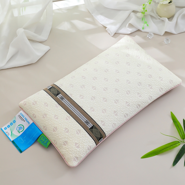 91家纺网 家纺一手货源 找家纺 （总）仁宇枕业 2026新款新品冰爽凉爽单边织带款夏凉荞麦枕头枕芯