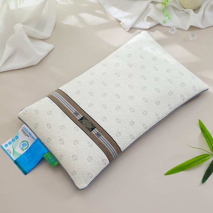 91家纺网 家纺一手货源 找家纺 （总）仁宇枕业 2026新款新品冰爽凉爽单边织带款夏凉荞麦枕头枕芯