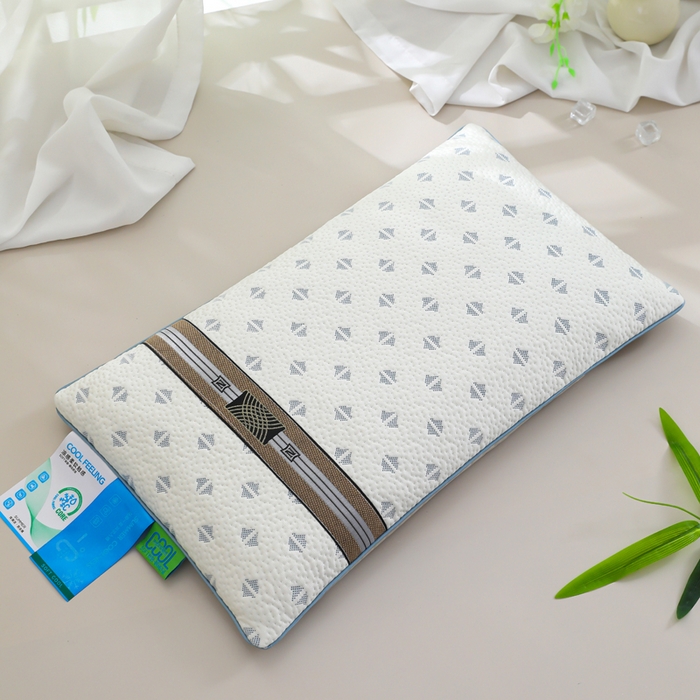 91家纺网 家纺一手货源 找家纺 （总）仁宇枕业 2026新款新品冰爽凉爽单边织带款夏凉荞麦枕头枕芯