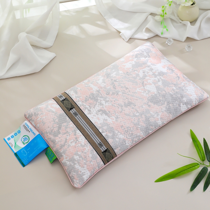 91家纺网 家纺一手货源 找家纺 （总）仁宇枕业 2026新款新品冰爽凉爽单边织带款夏凉荞麦枕头枕芯