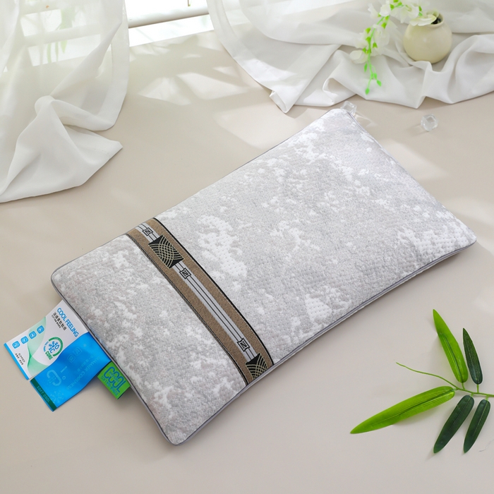 91家纺网 家纺一手货源 找家纺 （总）仁宇枕业 2026新款新品冰爽凉爽单边织带款夏凉荞麦枕头枕芯